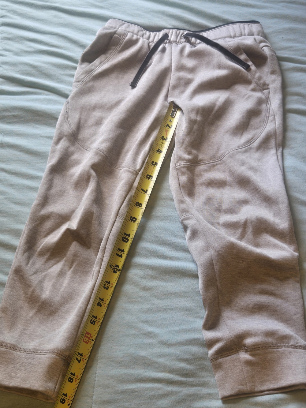 Athletic Works Light Gray Kids Sweatpants with Black Drawstring